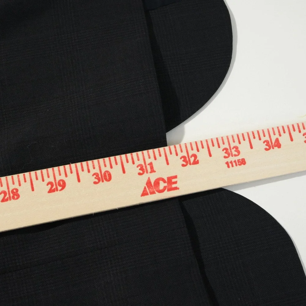 Jos. A. Bank 42R Sport Coat Wool Navy Blue Plaid Two Button Double Vented